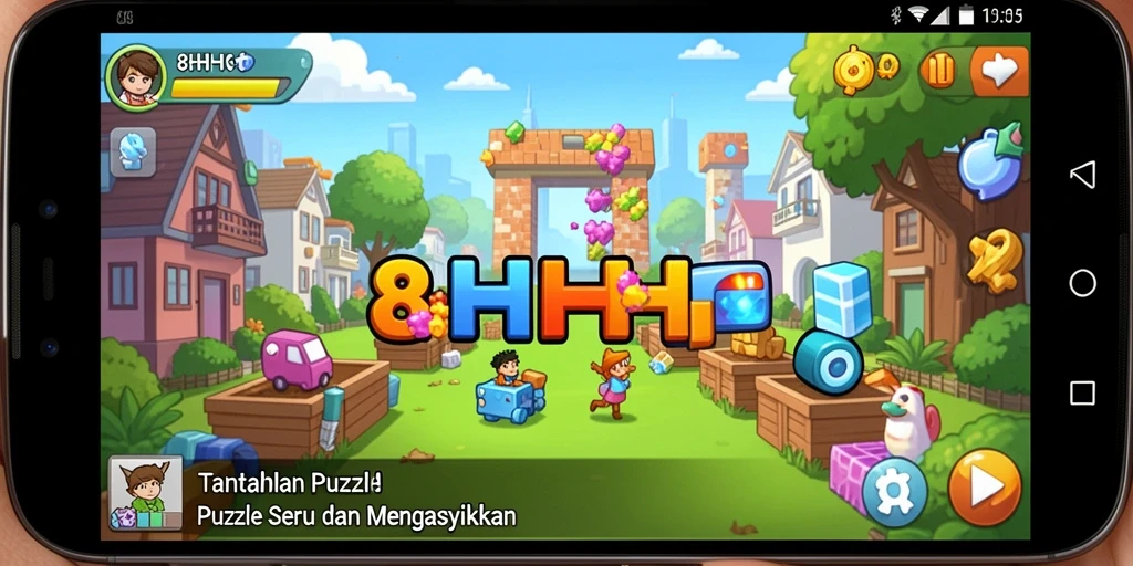 Gameplay menarik dalam game Puzzle 8HHH dengan berbagai teka-teki.