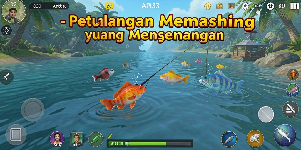 Tangkapan ikan yang mengesankan dalam gameplay API33.