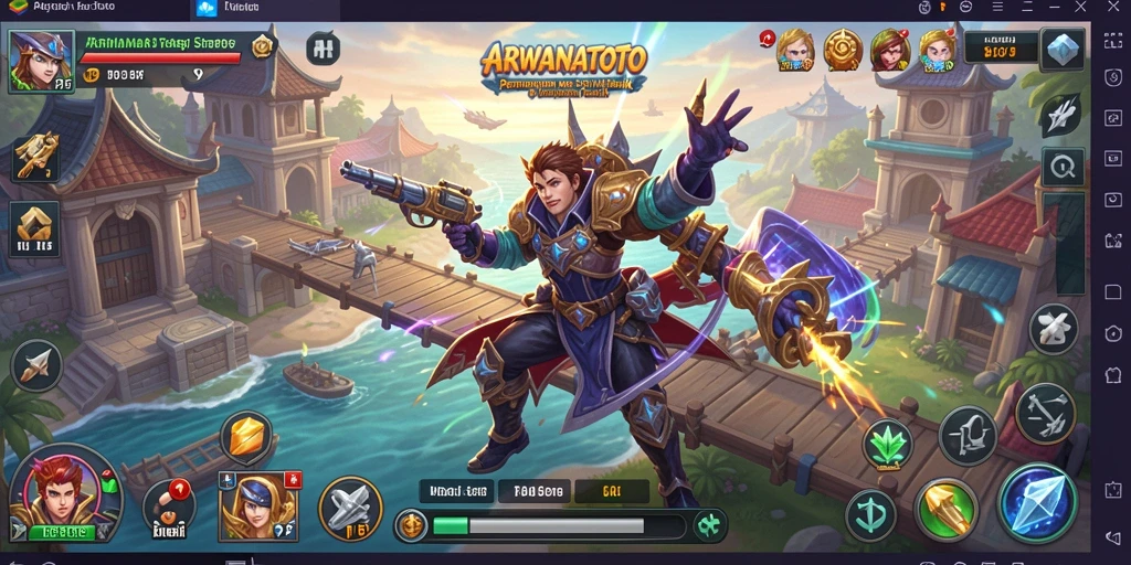 Tampilan gameplay ARWANATOTO yang memukau dan penuh strategi.