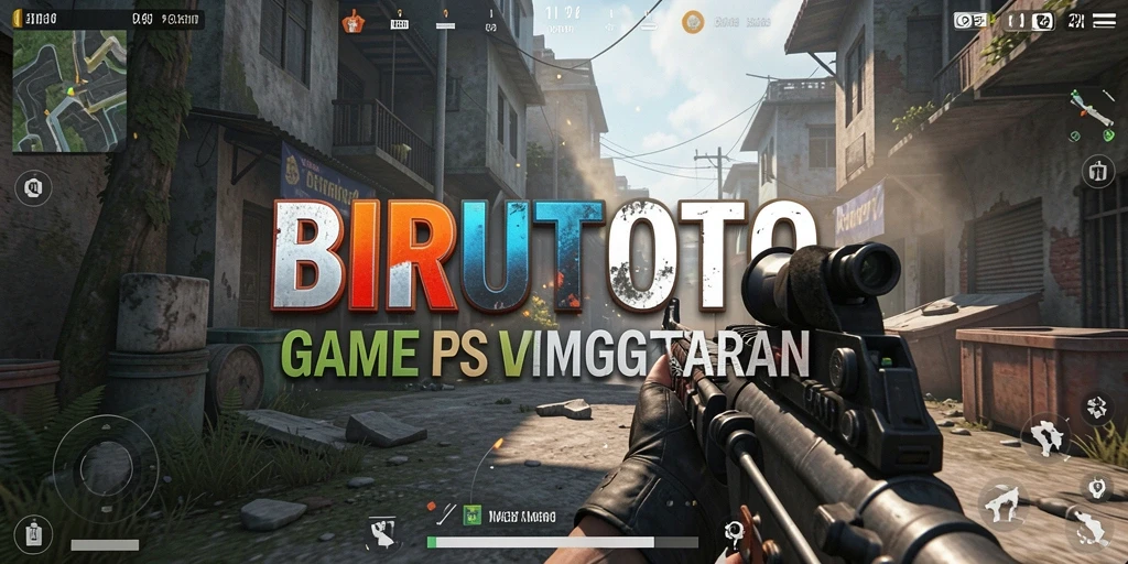 Gameplay BIRUTOTO menunjukkan aksi tembak-menembak yang intens dan mendebarkan.