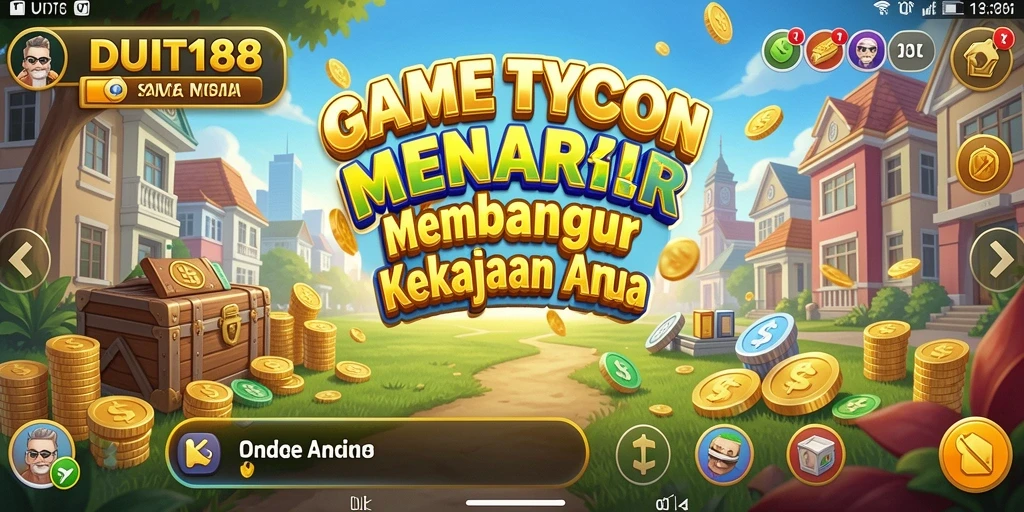 Tampilan gameplay seru di DUIT188 dengan berbagai bisnis yang dikelola.