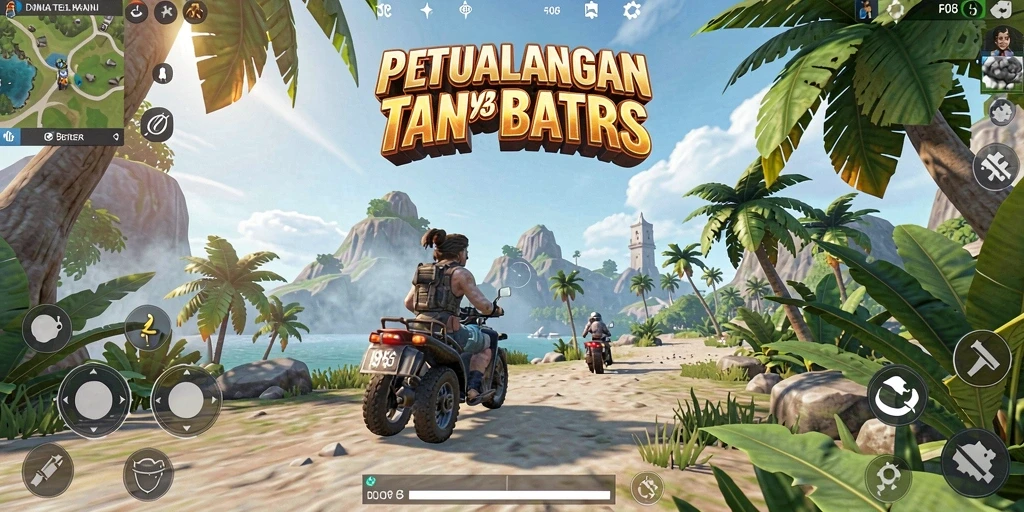 Tangkapan layar gameplay F08 menampilkan petualangan di dunia terbuka yang luas.