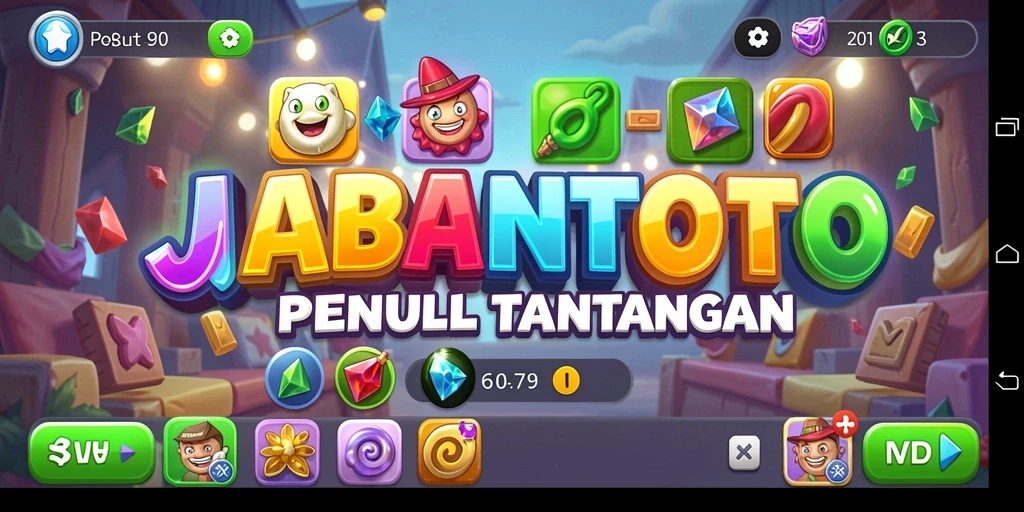 Tampilan screenshot JABARTOTO menampilkan gameplay Match-3 yang seru.