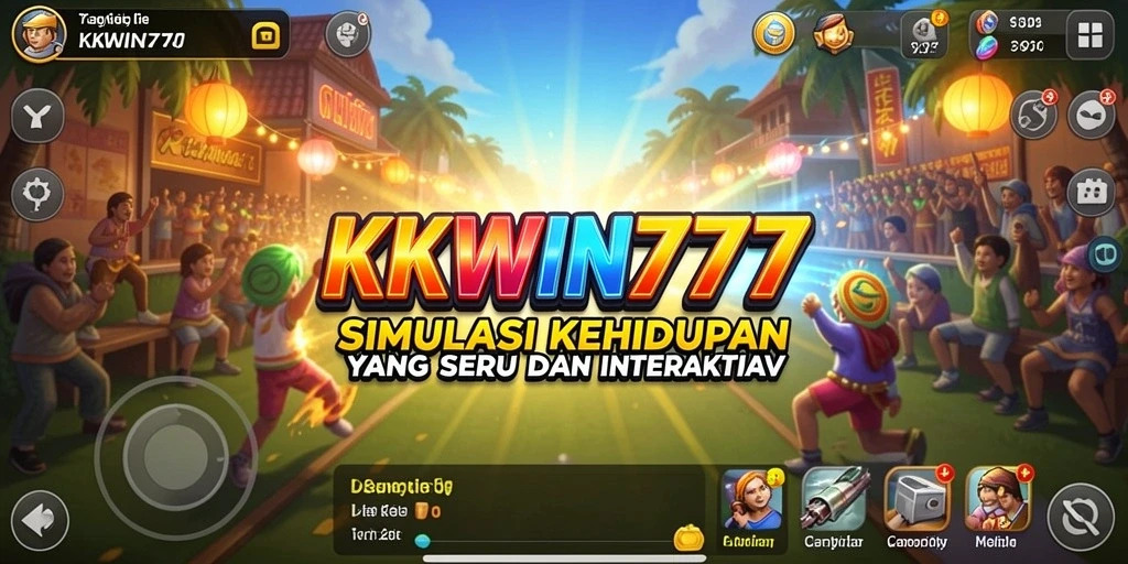 Tampilan gameplay <strong>KKWIN777</strong> yang menampilkan interaksi sosial dan kreativitas.
