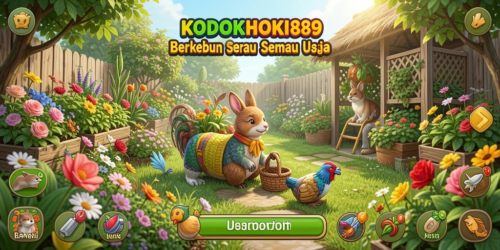 Screenshot KODOKHOKI889 dengan gameplay berkebun yang menarik.