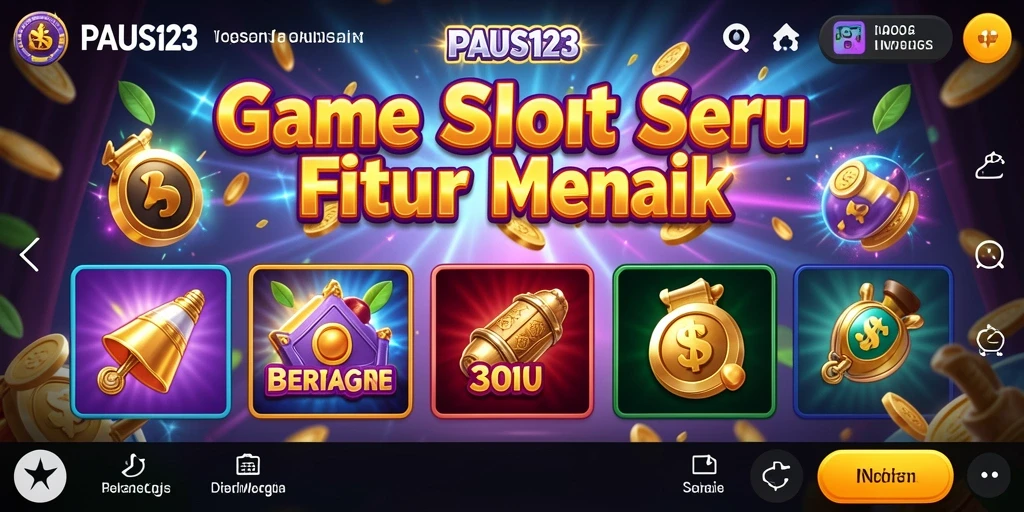 Skrinsut gameplay PAUS123 yang menunjukkan berbagai tema Slot yang seru.