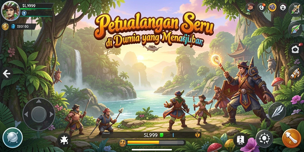 Tampilan gameplay menarik dari SL999 dengan petualangan seru.