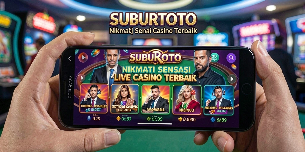 Tampilan gameplay menarik dari SUBURTOTO dalam suasana Live Casino.