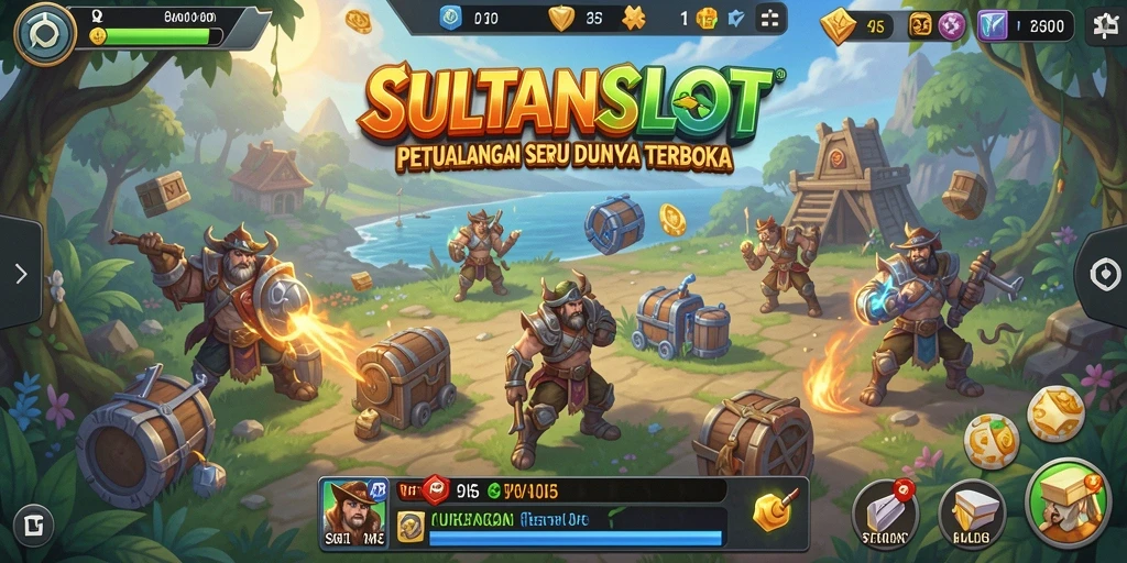 Screenshot SULTANSLOT menampilkan petualangan seru dalam dunia terbuka.
