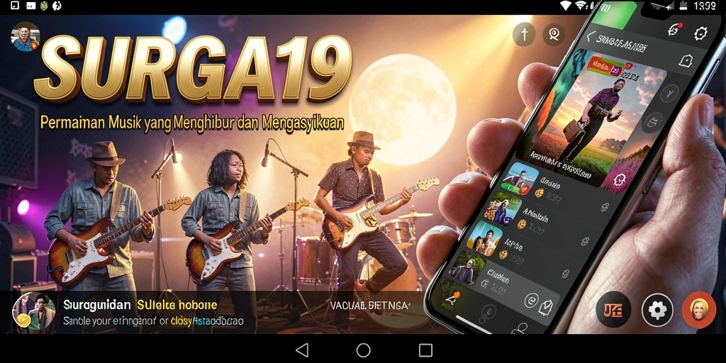 Screenshot gameplay SURGA19 menampilkan interaksi seru dengan musik.