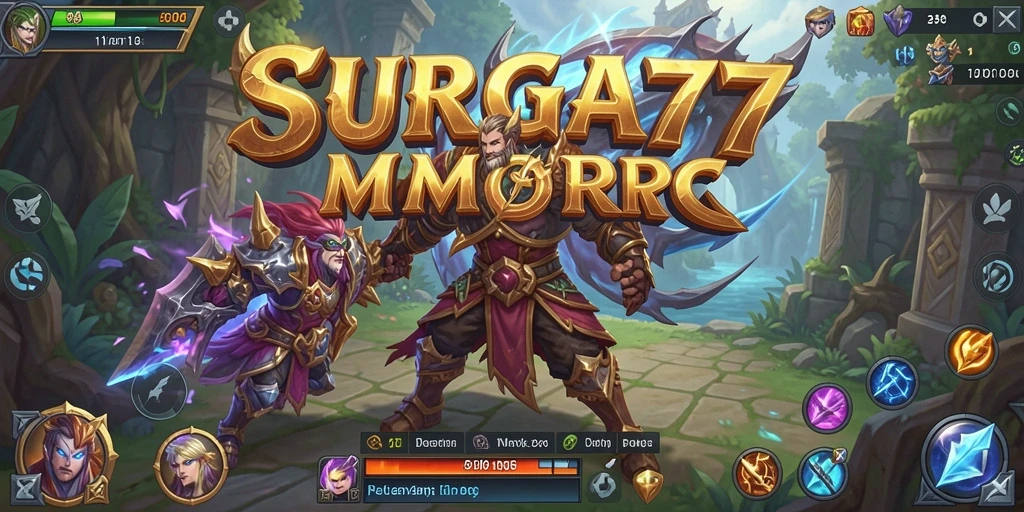 Tampilan gameplay epik dalam SURGA77 menunjukkan aksi seru dan grafis memukau.