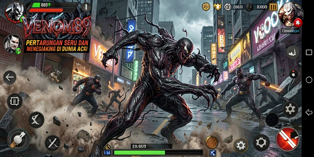 Tampilan gameplay VENOM889 yang mendebarkan dan seru.